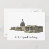 Gebäude der US-Hauptstadt: Washington DC Postkarte (Vorne/Hinten)