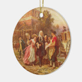 Gebäude der Wiege der Freiheit Jean Gerome Ferris Keramikornament (Links)
