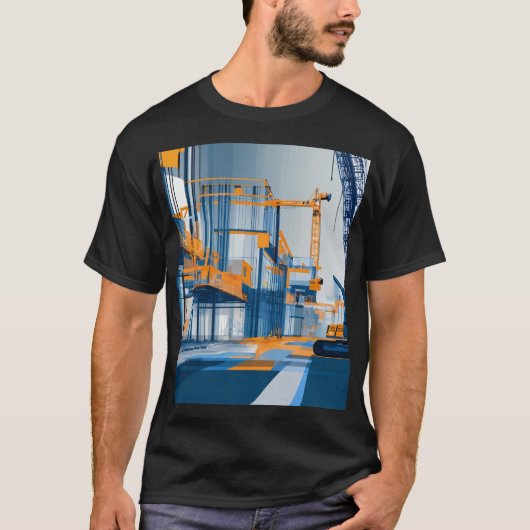 Gebäude der Zukunft digital T-Shirt (Vorderseite)