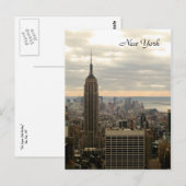 Gebäude des Empire State (Farbe) Postkarte (Vorne/Hinten)