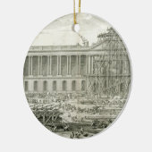 Gebäude des Haupteingangs der Jalousie, Paris Keramik Ornament (Links)