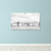 Gebäude des Hauptquartiers Leinwanddruck (Insitu (Holzboden))