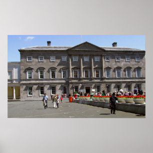 Gebäude des irischen Parlaments, Leinster House Du Poster