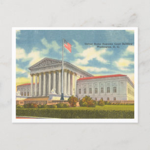 Gebäude des Obersten Gerichtshofs Vintage Washingt Postkarte