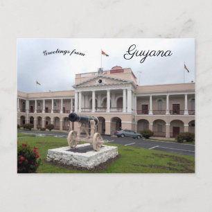 Gebäude des Parlaments in Georgetown Guyana Postkarte