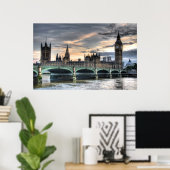 Gebäude des Parlaments - London, England Poster (Heimbüro)