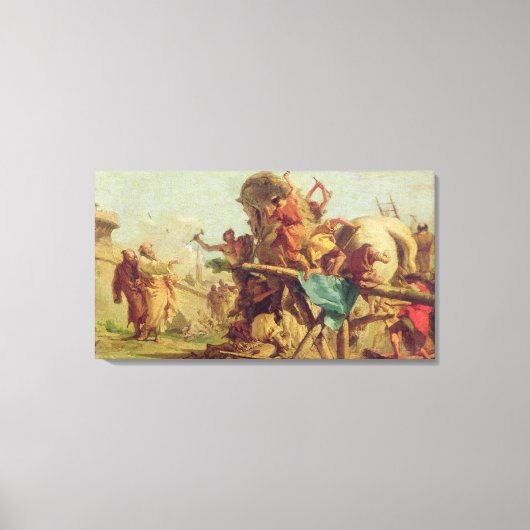 Gebäude des Trojaners, c.1760 Leinwanddruck (Vorderseite)