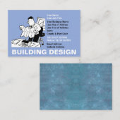 Gebäude Design Cartoon Visitenkarte (Vorne/Hinten)