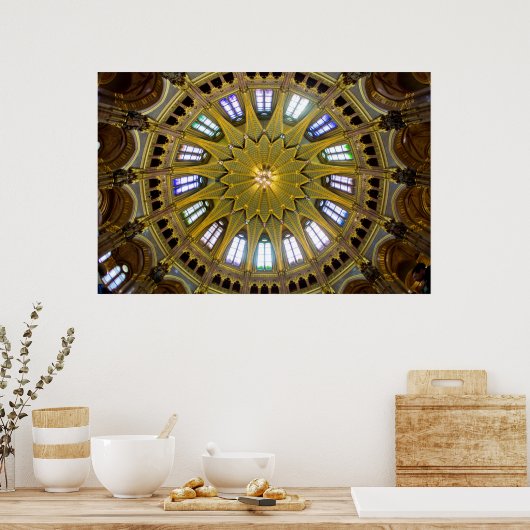 Gebäude Dome Räume Poster (Küche)