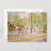 Gebäude dr Mittelmauer Postkarte (Vorne/Hinten)