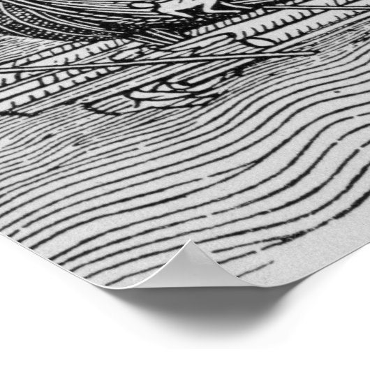 Gebäude eines Schiffes Poster (Ecke)