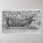 Gebäude eines Schiffes Poster (Vorne)