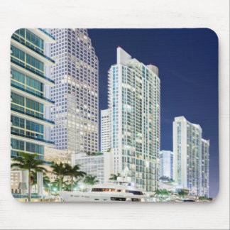 Gebäude entlang dem Miami-Fluss Riverwalk Mousepad