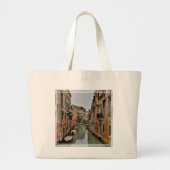 Gebäude entlang der Kanäle von Venedig Jumbo Stoffbeutel (Vorne)