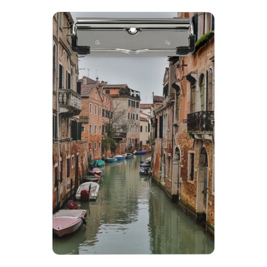 Gebäude entlang der Kanäle von Venedig Mini Klemmbrett (Vorderseite)