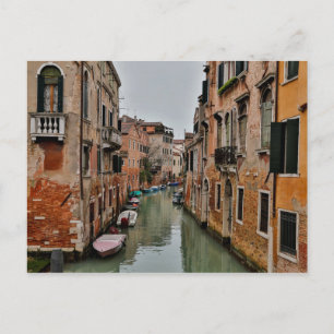 Gebäude entlang der Kanäle von Venedig Postkarte