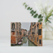 Gebäude entlang der Kanäle von Venedig Postkarte (Stehend Vorderseite)
