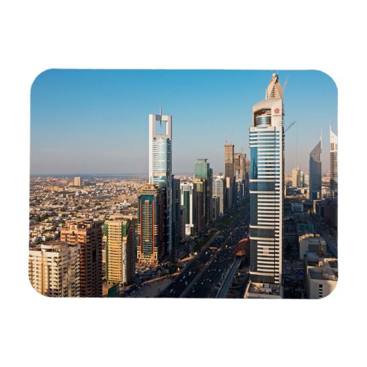 Gebäude entlang der Sheikh Zayed Road, Dubai Magnet (Horizontal)