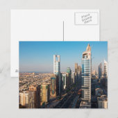 Gebäude entlang der Sheikh Zayed Road, Dubai Postkarte (Vorne/Hinten)