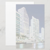 Gebäude entlang des Miami River Riverwalk Briefpapier (Vorne/Hinten)