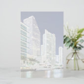 Gebäude entlang des Miami River Riverwalk Briefpapier (Stehend Vorderseite)