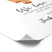 Gebäude-Erinnerungen mit Vater Footprint Hammer Poster (Ecke)