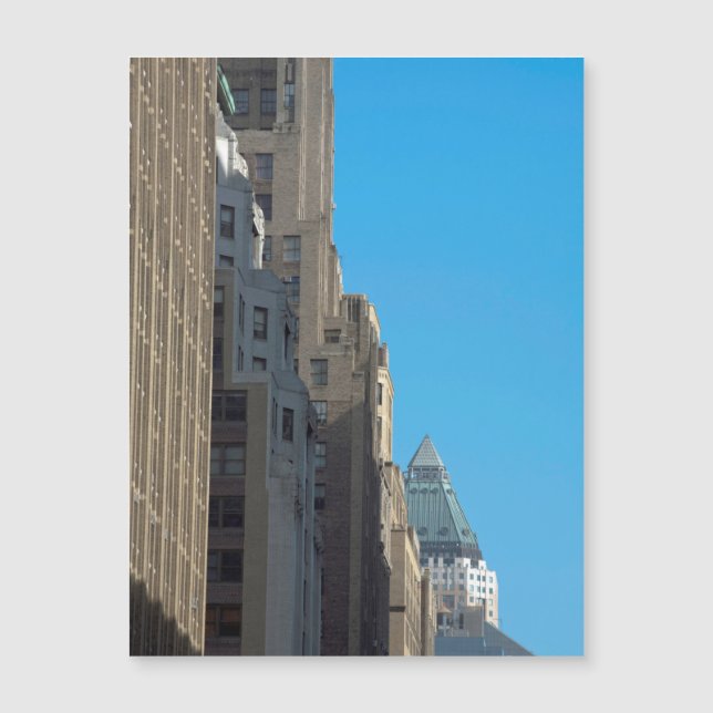 Gebäude Fassaden Manhattan New York City USA Magnetkarte (Vorderseite)