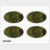 Gebäude Fitness Stift Skizze Ovaler Aufkleber (Blatt)