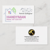 Gebäude Frame Handyman Tools Visitenkarte (Vorne/Hinten)