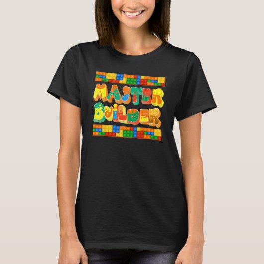 Gebäude für Cool Builder-Master blockiert das Set  T-Shirt (Vorderseite)