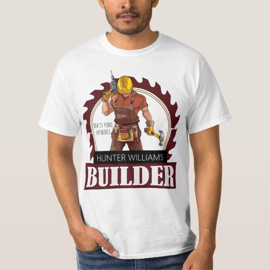 Gebäude für den Bau rustikaler Gebäude T-Shirt (Vorderseite)