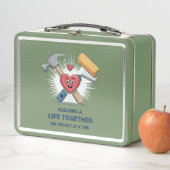 Gebäude für ein gemeinsames Leben | Niedliche DIY Metall Brotdose (Beispiel)