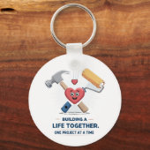 Gebäude für ein gemeinsames Leben | Niedliche DIY  Schlüsselanhänger (Vorderseite)