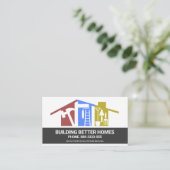 Gebäude für Handyman Tools auf dem Dach Visitenkarte (Stehend Vorderseite)