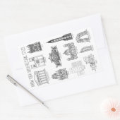 Gebäude für Ihre Architekturstile kennen Rechteckiger Aufkleber (Umschlag)