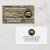Gebäude für kreative Kunstziegelmauer Visitenkarte (Vorne/Hinten)