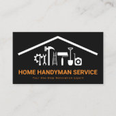 Gebäude für kreative Rooftop-Handyman-Tools Visitenkarte (Vorderseite)