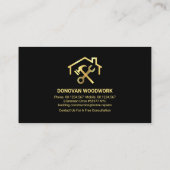 Gebäude für Minimalistische Gold Placines Visitenkarte (Rückseite)