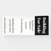 Gebäude für Schwarz-weißes Anwesen Banner (Horizontal)