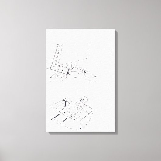 Gebäude Games LAG Monogram Zeichne 16 Leinwand (Vorderseite)