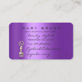 Gebäude geformt Fitness Sclupting Lila Visitenkarte (Rückseite)