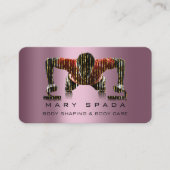 Gebäude geformt Fitness Sclupting Rose Visitenkarte (Vorderseite)