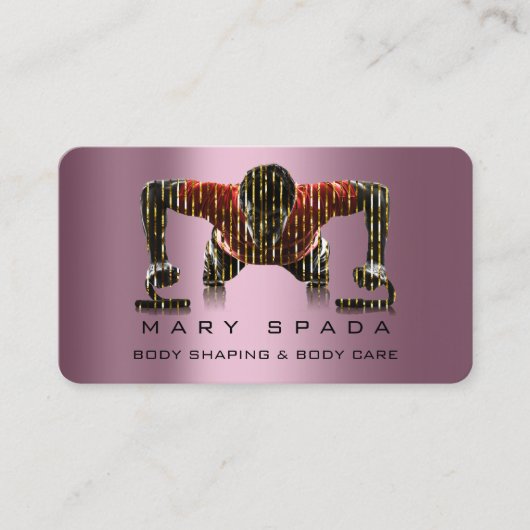 Gebäude geformt Fitness Sclupting Rose Visitenkarte (Vorderseite)