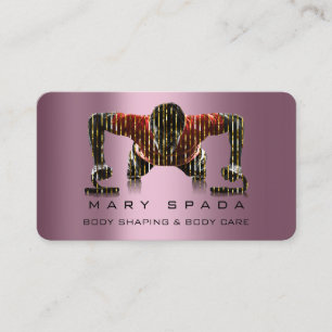 Gebäude Gestell Fitness Sclupting Rose Visitenkarte