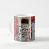 Gebäude Graffitis Kaffeetasse (Vorderseite Links)