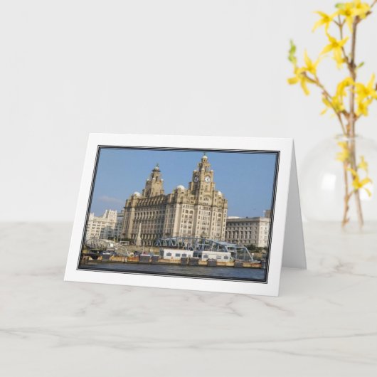 Gebäude - Grüße Karte (Gelbe Blume)