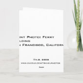 Gebäude-Grußkarte von Ferry Karte (Rückseite)