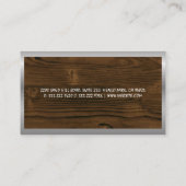 Gebäude | Holzmetall Visitenkarte (Rückseite)