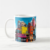 Gebäude im Pop Art Style Kaffeetasse (Links)