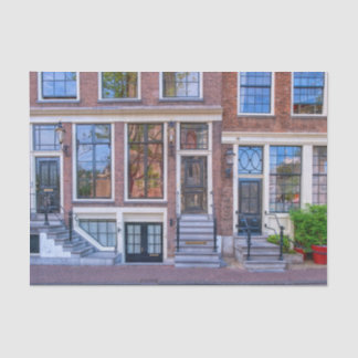 Gebäude in Amsterdam, Niederlande Seidenpapier